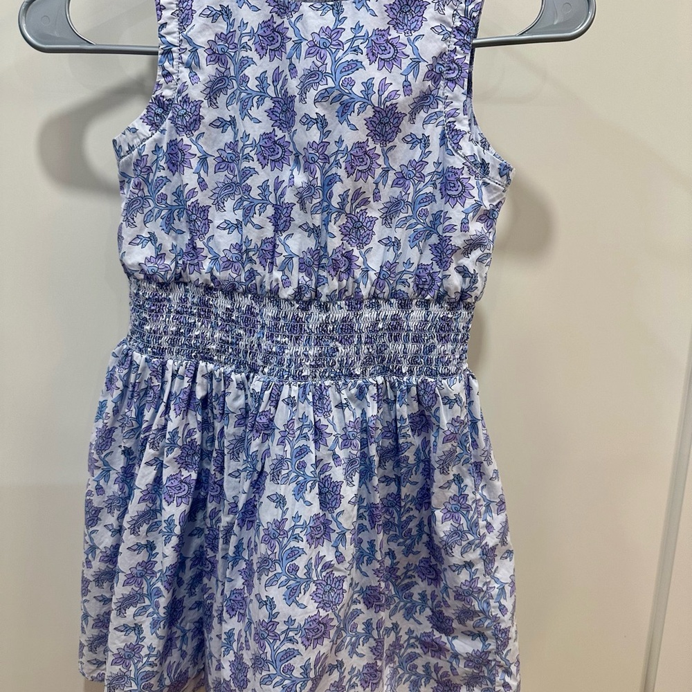 Lot of 2 size 8 CREWCUTS Purple Floral dress and Old Navy Pink Dress